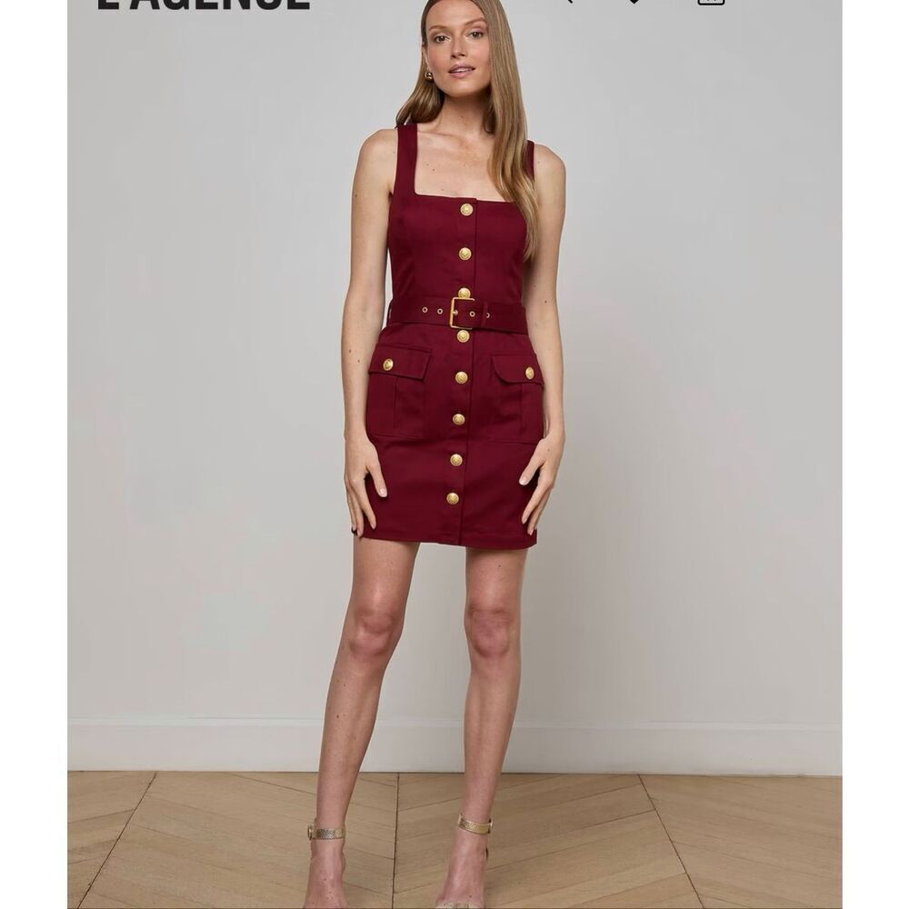 NWT L’Agence Midy Button-Front Dress- Size 10